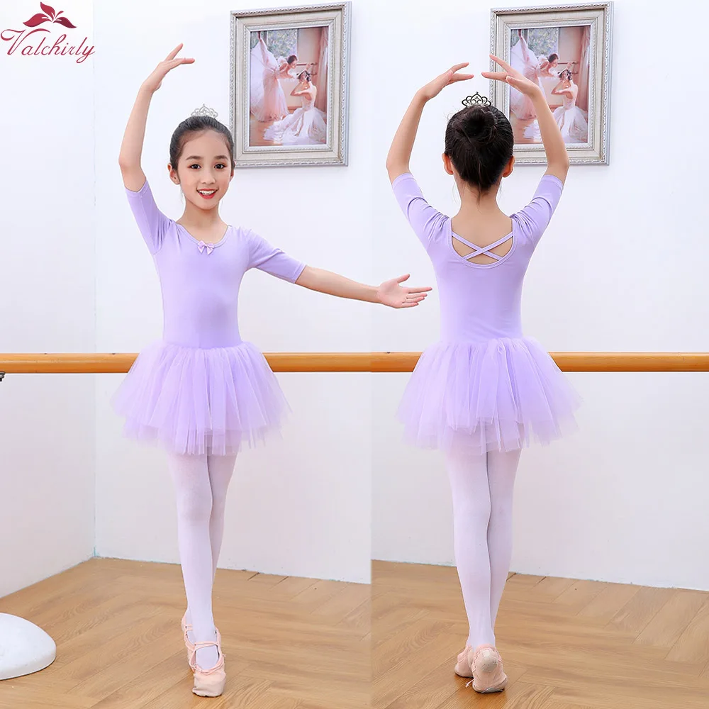 Vestido de Ballet para niñas, leotardo de baile, bailarina, tutú