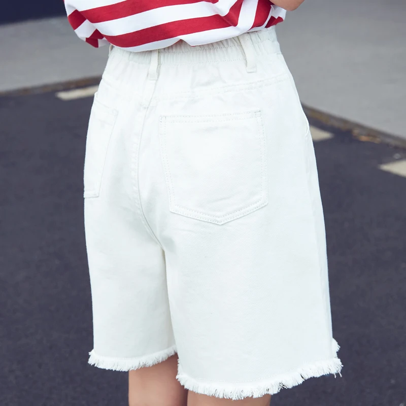 High Waist Denim Shorts Size 3XL Female Short Jeans for Women Half Long Summer Ladies Hot Shorts Solid Tassel Denim Shorts High Waist Denim Shorts Size 3XL Female Short Jeans for Women Half Long Summer Ladies Hot Shorts Solid Tassel Denim Shorts
