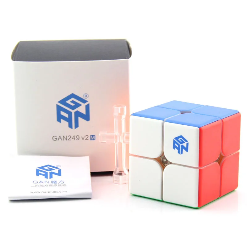 GAN249 V2 м Магнитный Magic Cube 2x2x2 головоломка куб 2x2 Скорость Ган 249 2 пазл