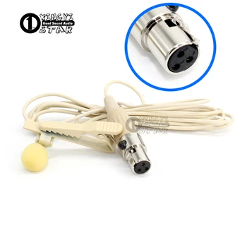 

Mini XLR 3 Pin TA3F Lavalier Lapel Mic Tie on Clip Microphone Condenser Microfono Mikrafon Mikrofon For Karaoke Wireless System
