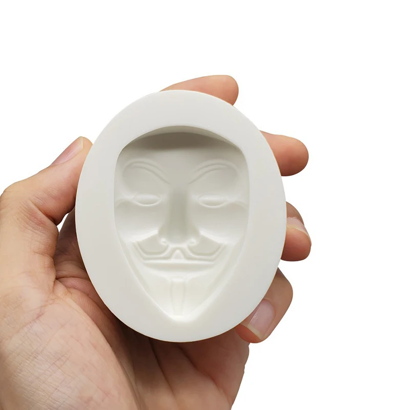 Halloween Silicone Cake Moulds Face Mask Fondant Cake Decorating Tools Diy Biscuits Chocolate Mold Epoxy Clay Mold Baking Tools4
