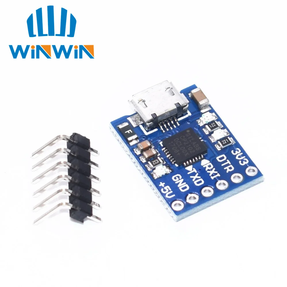 I41 10 шт. CJMCU CP2102 MICRO USB к UART TTL модуль 6 контактный последовательный преобразователь