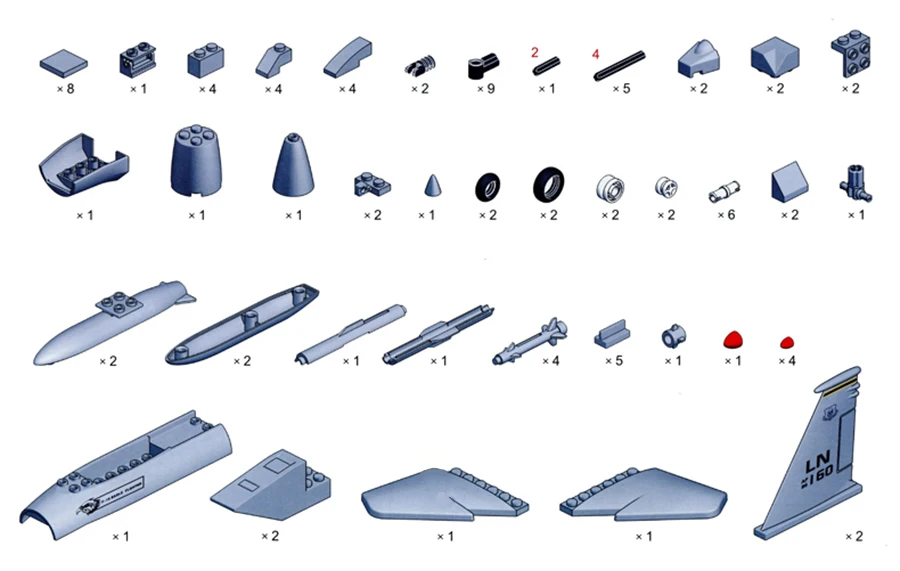 Строительные блоки совместимый бренд 270 шт. Военная серия F-15 истребитель Eagle MOC модель самолета наборы сборные игрушки для взрослых подарок