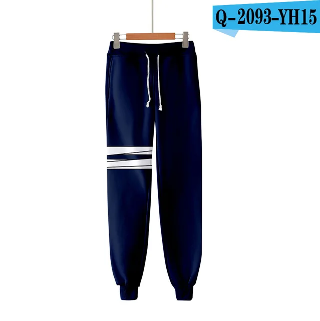 3D Naruto autumn winter sports pants unisex role-playing casual harajuku sweatpants plus velvet thickening hip hop trousers - Цвет: SJK-26