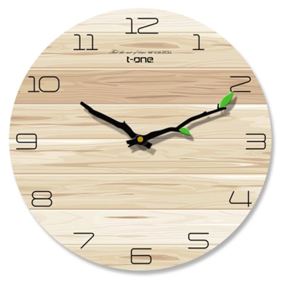 

Large Wooden Wall Clock Dcor Farmhouse Modern Design Digital Wall Clock Kitchen Electronic Desk Mary Poppins Marij Uana 40B057