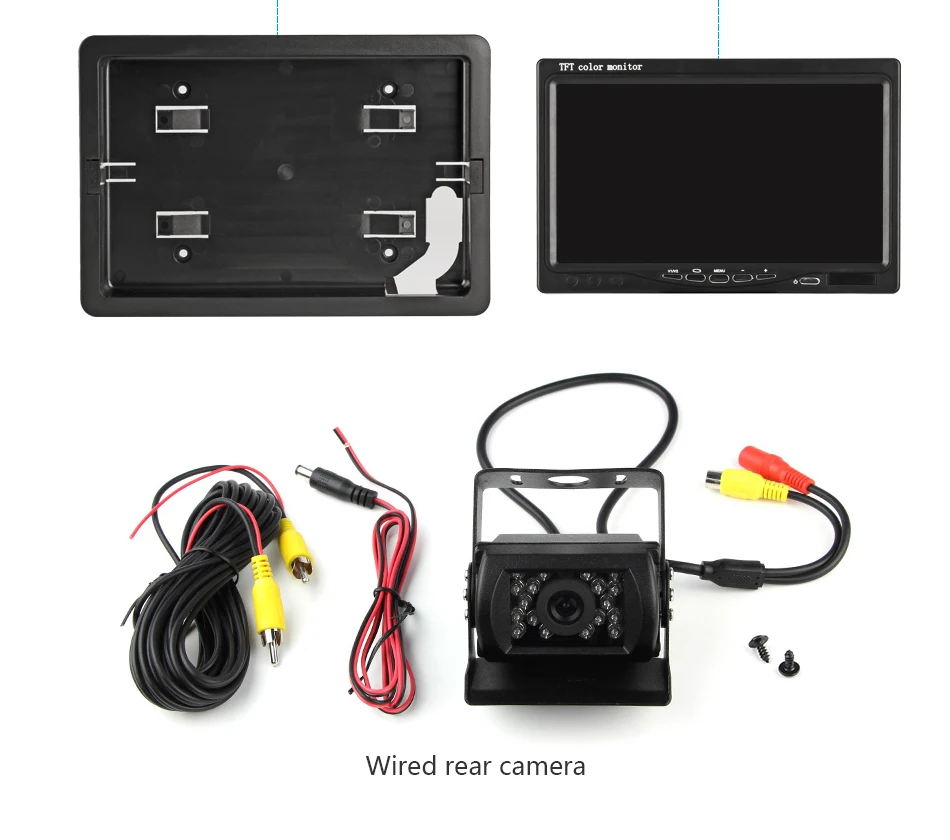 Jansite " проводной автомобильный монитор TFT lcd Автомобильный монитор заднего вида парковочная система заднего вида для резервной камеры поддержка DVD Fit автобус, грузовик