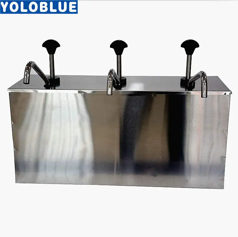 3-Bucket-Sauce-Dispenser-Pump-Squeeze-Condiment-Dispensing-Stainless-Steel (1)_副本