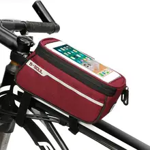 B SOUL W 6inch Phone Touch Screen Saddle Mobile Phone With Headphone hole Bike Accessories aterproof MTB Road Bike Front Tube Ba