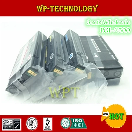 

12PK compatible ink cartridges  suit for PGI2500 K C M Y , PGI-2500 suit for Canon MAXIFY iB4050  MB5050  MB5350