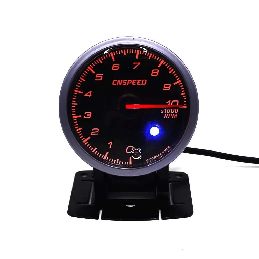 

CNSPEED 60MM Racing Car Auto Tachometer & Lighting 0-9000 Rpm gauge Black face Rpm Meter Car Meter Auto car Gauge xs101180