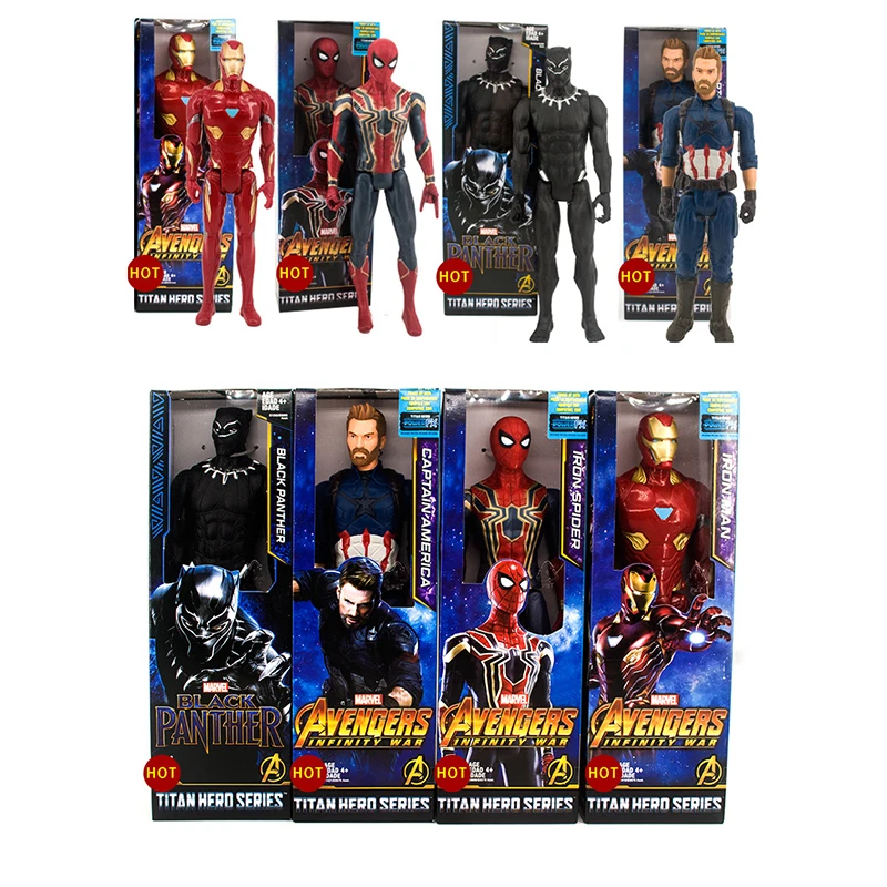 

Avengers infinity war 30cm Movie Anime Super Heros Captain America Ironman Spiderman hulk thor Superhero PVC Figure Toy