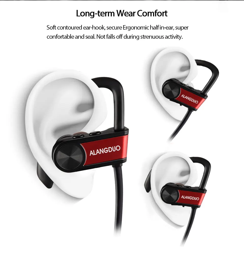 ALANGDUO Bluetooth Earphone wireless headphone G7 Plus English version headset earbuds with mic sports bluetooth earphones (4)