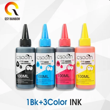

Universal 4 Color Dye Ink 4 (Black,Cyan,Yellow,Magenta)+100ML,for HP Premium Dye Ink General for HP printer ink all models