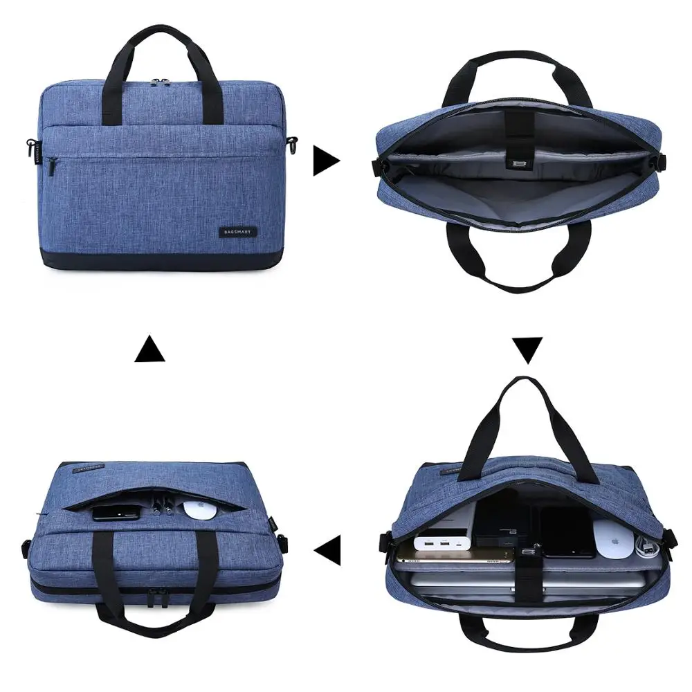 BAGSMART 15.6 بوصة محمول حقيبة حقيبة حقيبة نايلون حقيبة حقائب مكتبية الأعمال حقائب كمبيوتر الأزرق BAGSMART 15.6 بوصة محمول حقيبة حقيبة حقيبة نايلون حقيبة حقائب مكتبية الأعمال حقائب كمبيوتر الأزرق