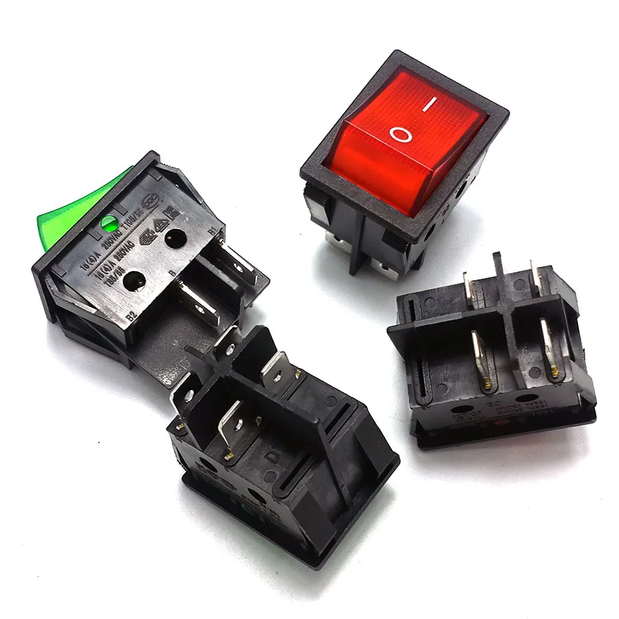 4 legged 220V light switch, rocker switch, ship type switch, small