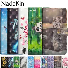 3D покрашенный чехол-портмоне с откидной крышкой чехол для samsung Galaxy J3 J4 J5 J6 J7 J8 Книга чехол для телефона из натуральной кожи для J2 Pro Prime