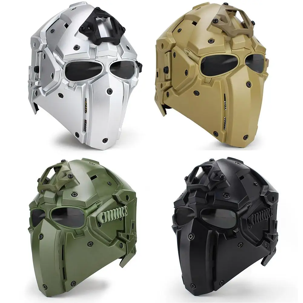 

Outdoor Riding Helmet CS Game Helmet Full Facemask WoSport Helmet Modular Design DIY Comfortable Fit CS Game COS Dress Up