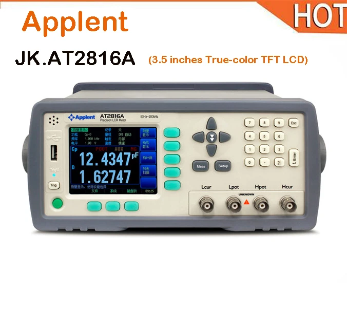

Applent new hot 50Hz -200kHz (37 frequency points) Digital LCR Meter Model AT2816A Capacitance Meter ESR Meter