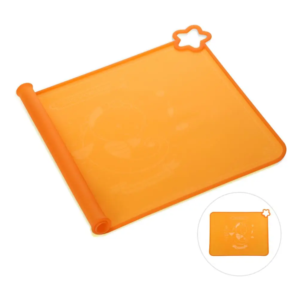 

cute stone BPA Free Silicone Baby Placemats with Raised Edge Non Slip Surface Waterproof Portable Dishwasher Safe for 6M+ Infant