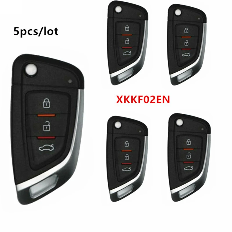 

5pcs XHORSE UNIVERSAL KNIFE STYLE FLIP KEY PN XKKF02EN VVDI Universal Remote XKKF02EN Knife Type for VVDI Key Tool VVDI2