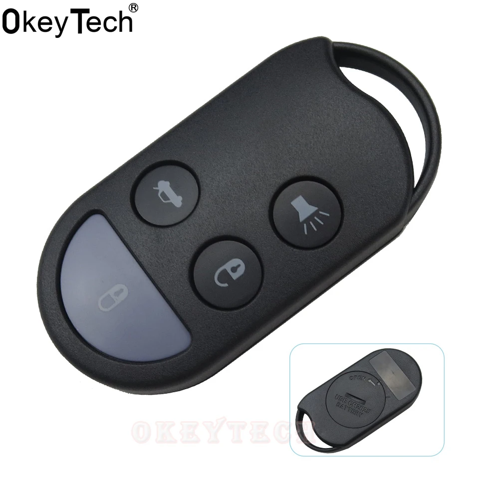 OkeyTech 1 шт. новая Замена без ключа дистанционного оболочки чехол Fob 4 кнопки для Nissan