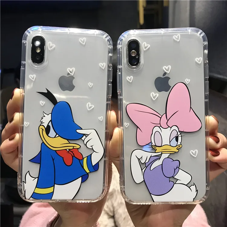Милый чехол с изображением Минни для iPhone 6 6s 8X7 Plus XR XS MAX прозрачный мягкий из ТПУ