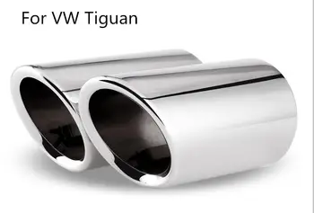 

Stainless steel Car Exhause Tail Throat Pipe Car Accessories Car Styling For Volkswagen VW Tiguan MK2 2016 2017 2018