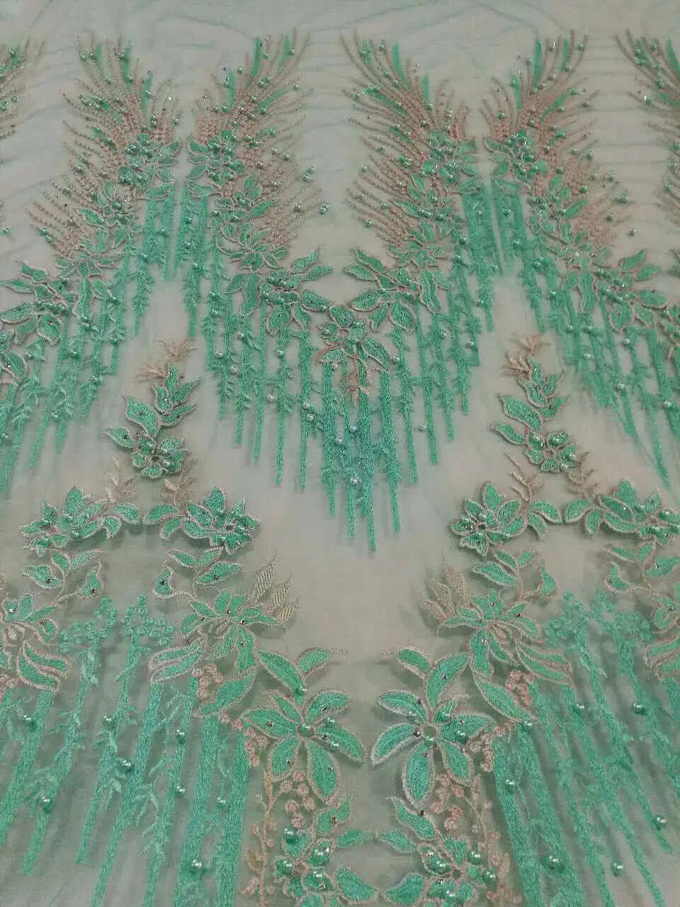 

2017 fashion African network lace fabric Nigeria women party dress / sewing / clothing