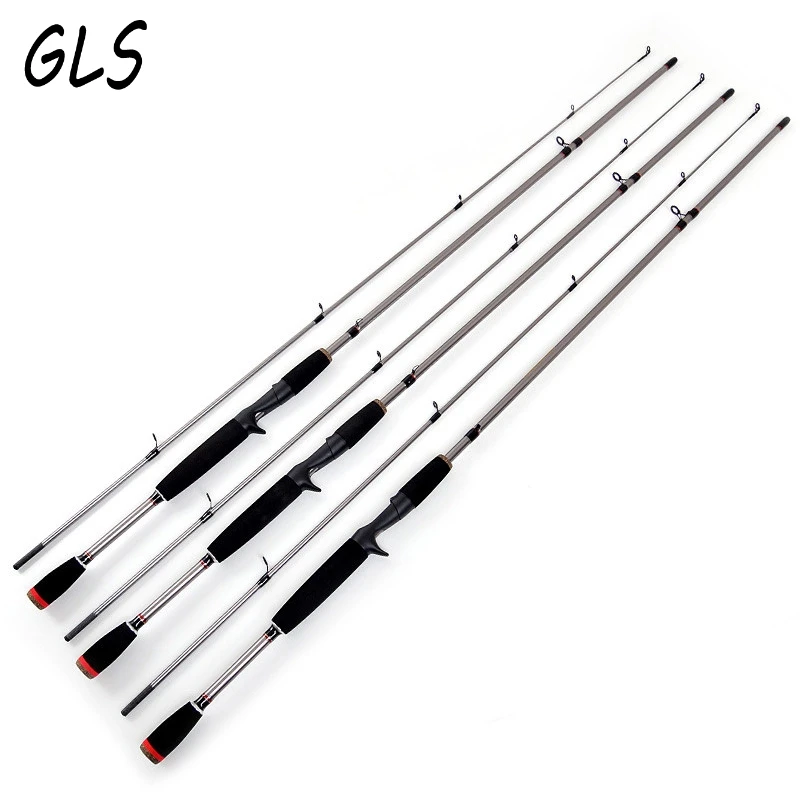 2019 New 1.8M 6-15LB Line Weight M Power Casting Lure Fishing Rods Spinning hard Rock Carbon Telescopic Pole Black Color | Спорт и