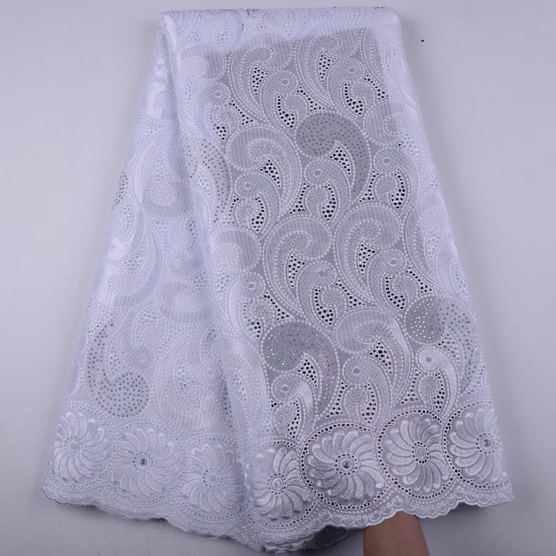 

High Quality Stones Swiss Voile Laces in Switzerland African Swiss Voile Lace Wedding Women Wedding Dress A1425