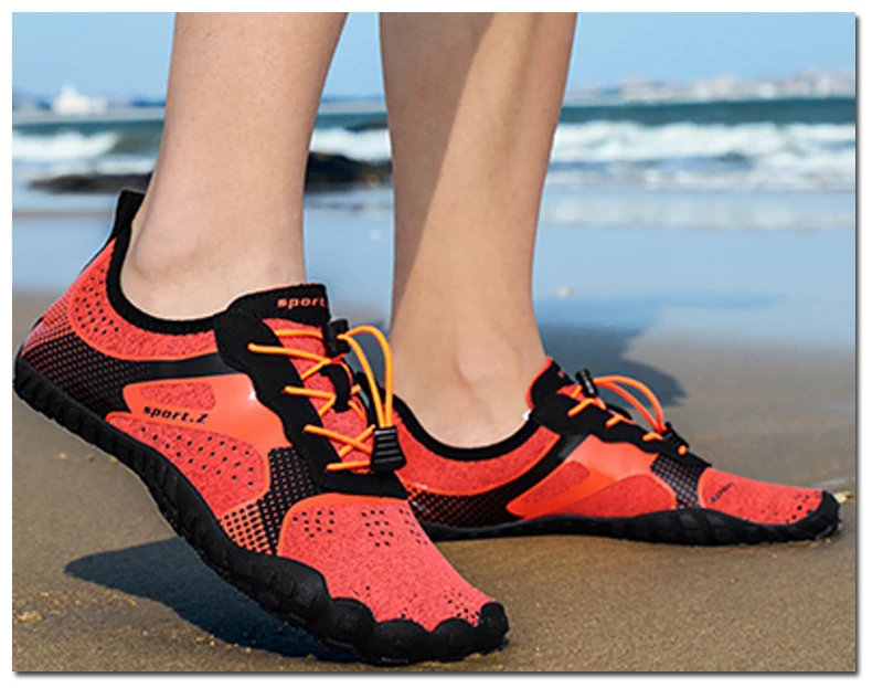 Мужская и женская спортивная обувь; летняя пляжная обувь для плавания; быстросохнущая дышащая резиновая нескользящая водонепроницаемая обувь унисекс для серфинга