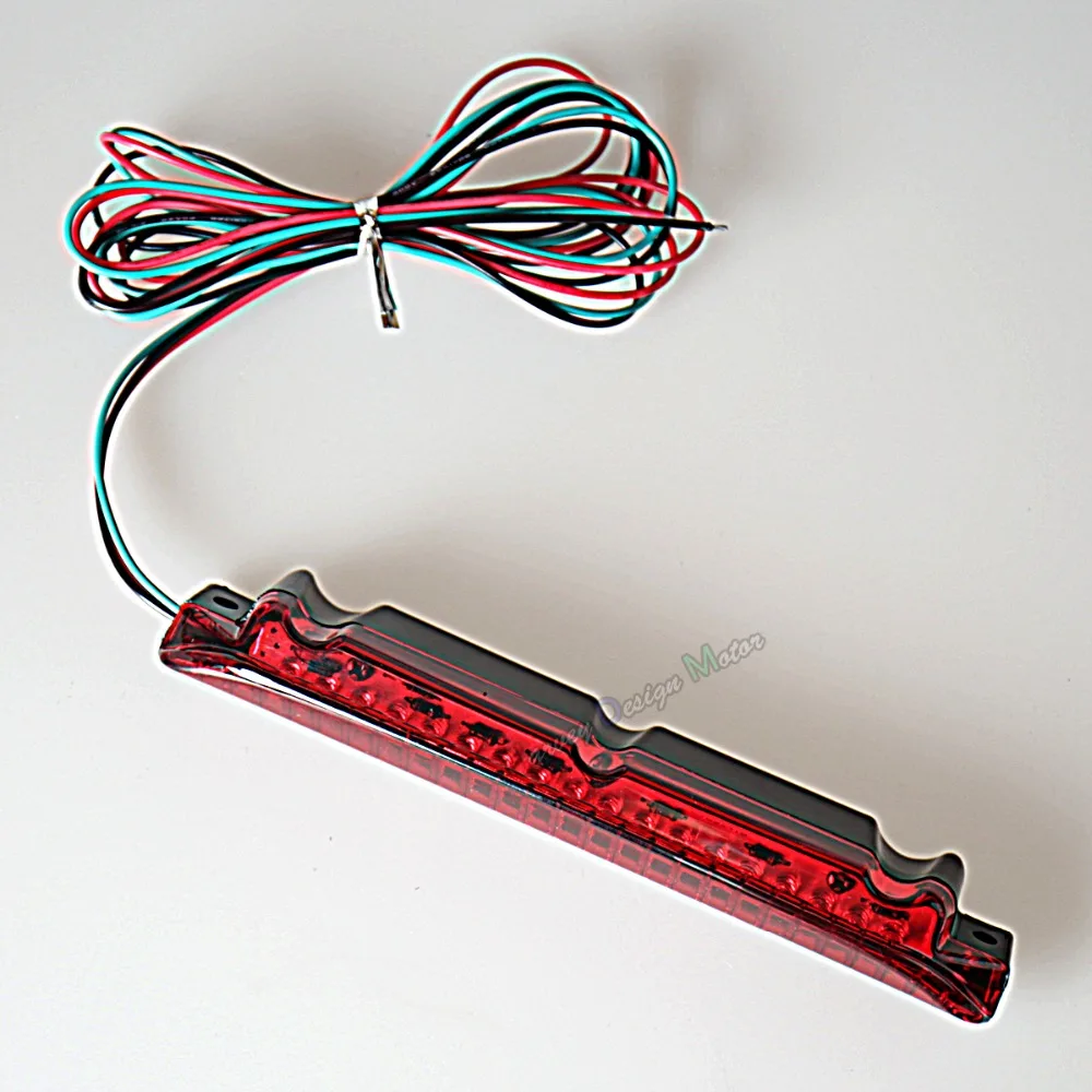 1x Luggage Rack Red Len Brake Lights For Harley Touring Flhr Flh/t Flhx