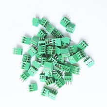 15 шт. 2,54 мм Шаг PCB винтовой клеммный блок 3P 150V6A UL, 130V8A IEC, CE Rohs