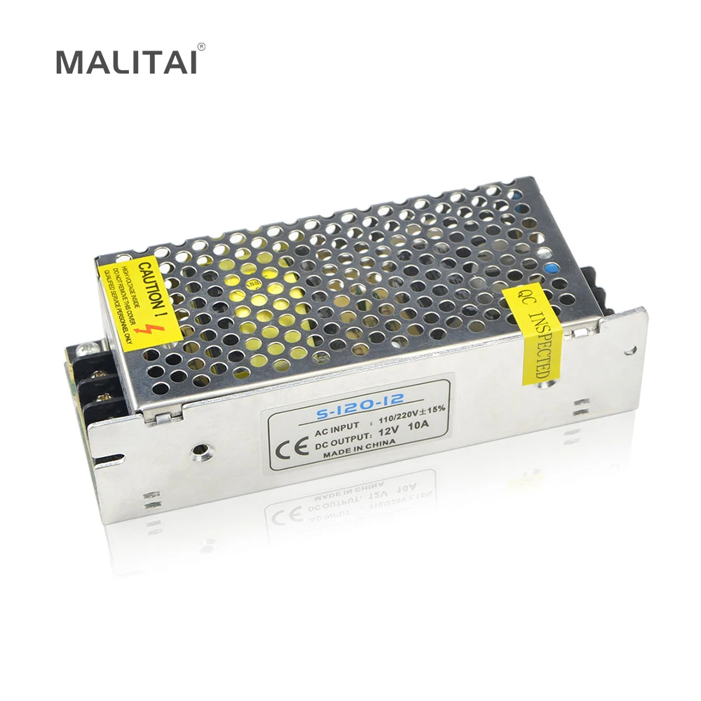 

10A 120W DC 12V Power Adapter Driver 100V -265V AC to DC 12V Converter Changer For RGB LED light