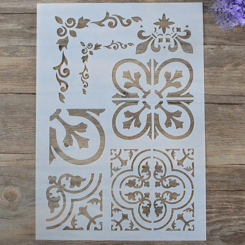 

DIY Craft Layering Stencils For Walls Painting Scrapbooking Stamping Stamp Album Decorative Embossing Paper Card Flower Template