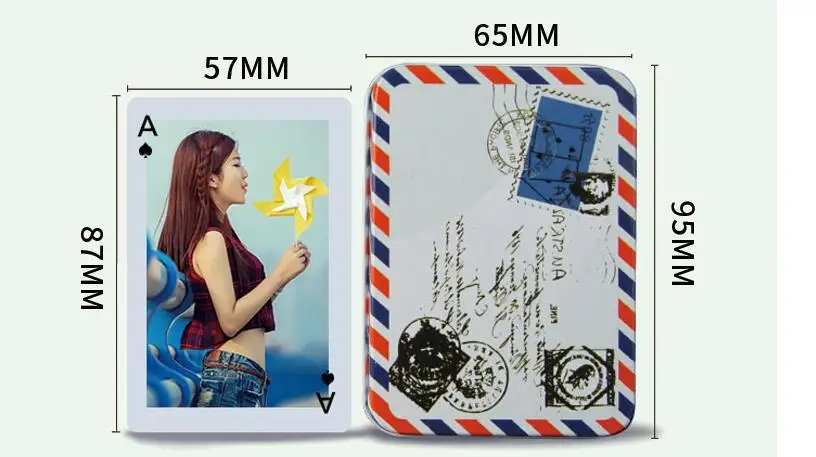 buy Free shipping creative DIY poker customized card novelty high quality birthday novelty high quality gift souvenirs with gift box