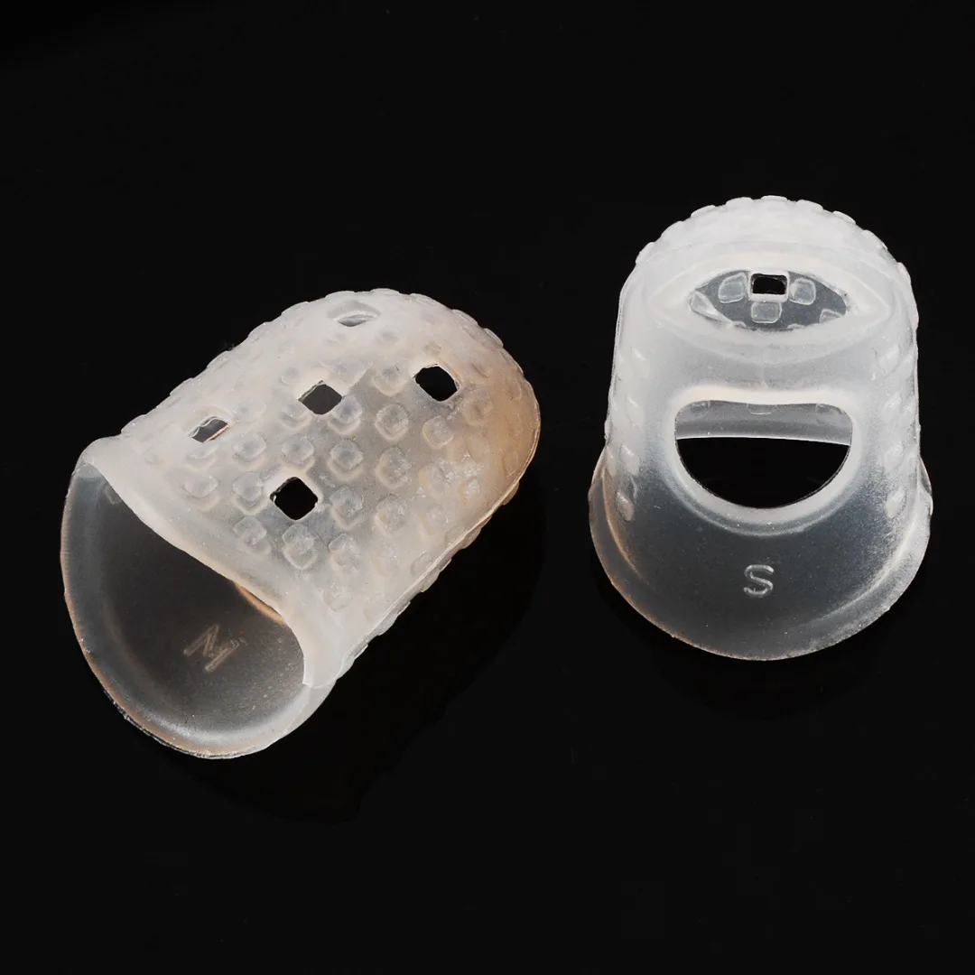 12Pcs/set Silicone Finger Guards Guitar Fingertip Protectors For Ukulele Guitar Against the Press Finger Ballad Guitar Parts