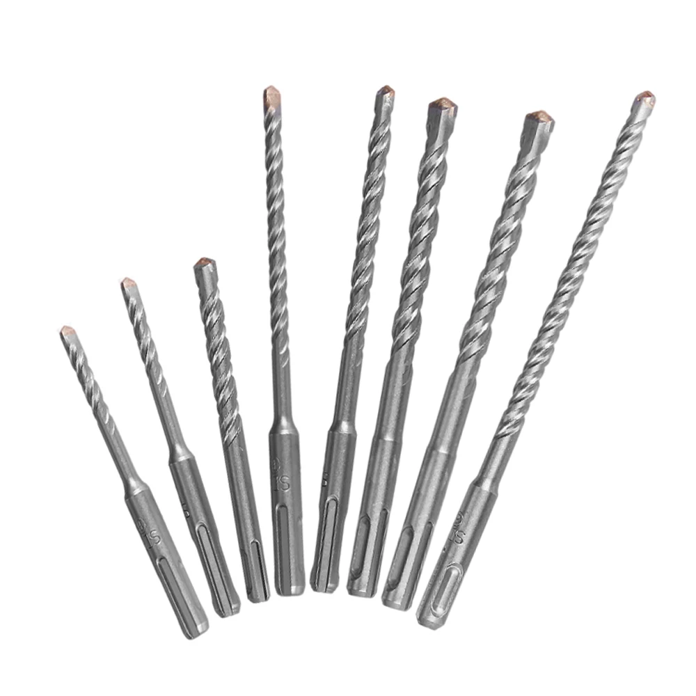 8pcs Electric Hammer Drill Bits 5mm 6mm 8mm 10mm 12mm SDS Plus Hole Saw Drill Set for Masonry Concrete Rock Stone Cement Wall 8pcs Electric Hammer Drill Bits 5mm 6mm 8mm 10mm 12mm SDS Plus Hole Saw Drill Set for Masonry Concrete Rock Stone Cement Wall
