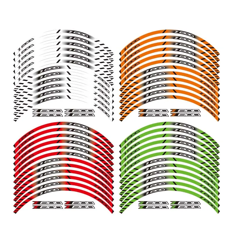 Колеса мотоцикла отличительные светоотражающие наклейки обода полосы для всех kawasaki Z800