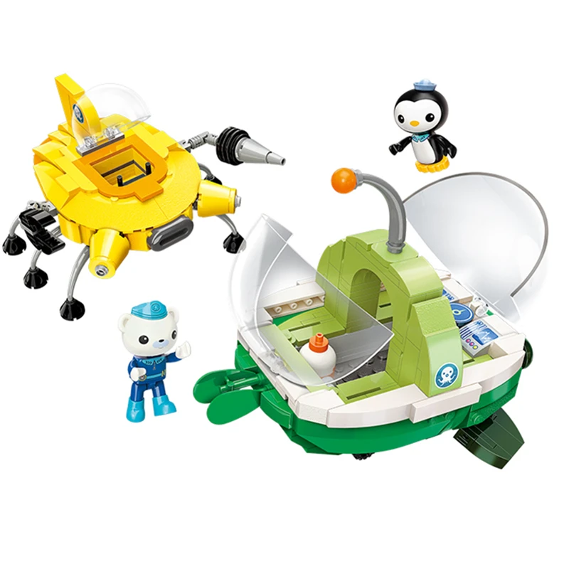 Фильм создатель идеи город Осьминог 2,0 Осьминог Octonauts мультфильм строительные блоки модельные наборы детские игрушечные наборы совместимый Duplo