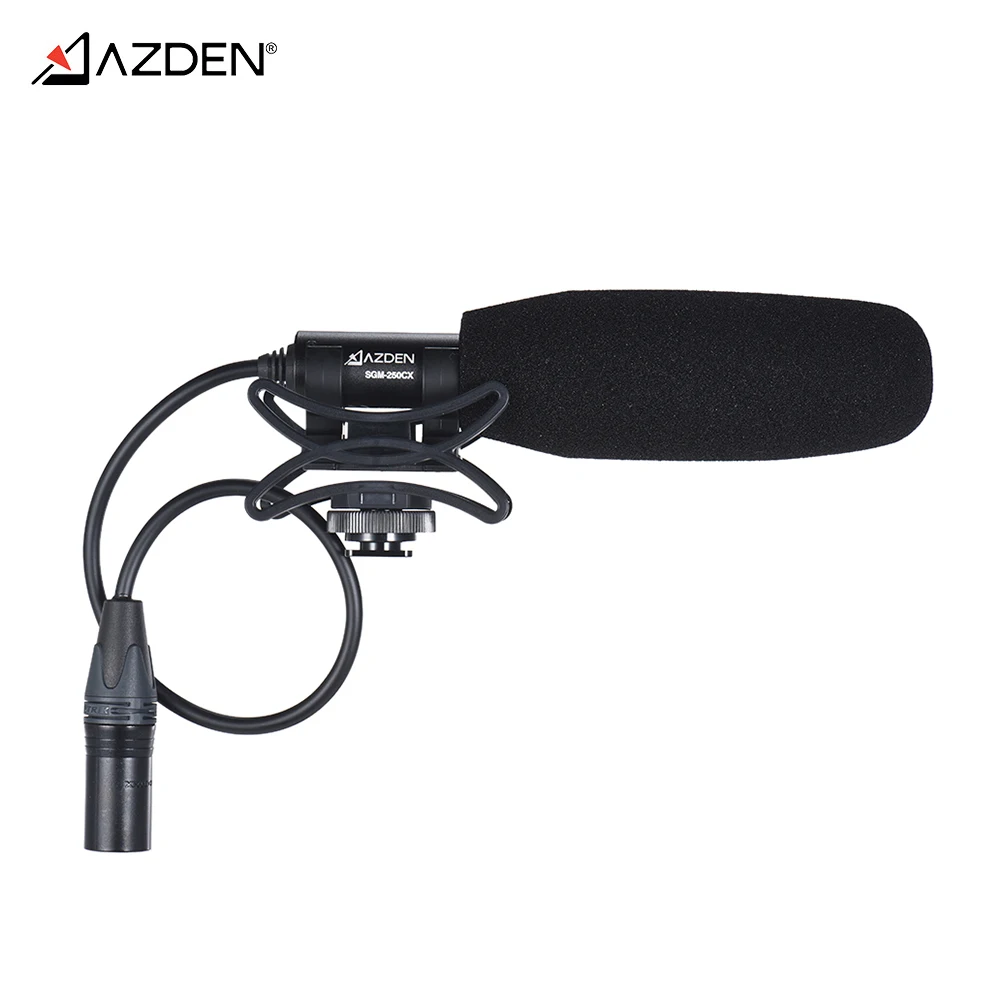 

AZDEN SGM-250CX Professional Compact Cine Microphone Super-cardioid Shotgun for ARRI RED Panasonic GH5 Canon Sony Cinema Cameras
