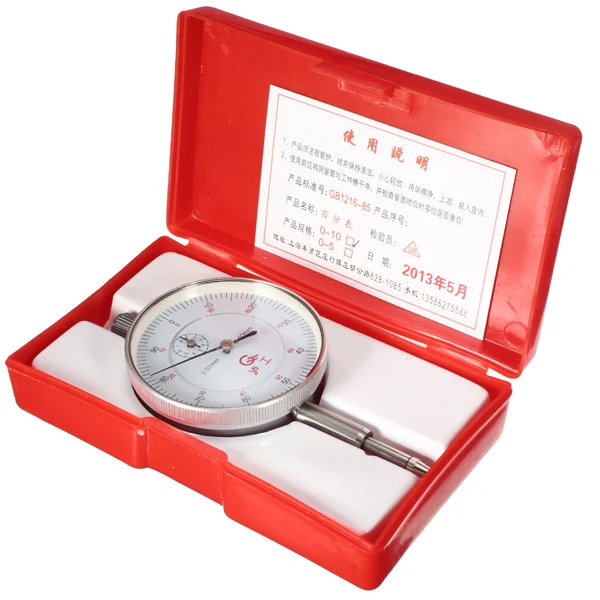 

Precision 0.01mm Dial Indicator Gauge 0-10mm Meter Precise 0.01mm Resolution Indicator Gauge Mesure Instrument Tool