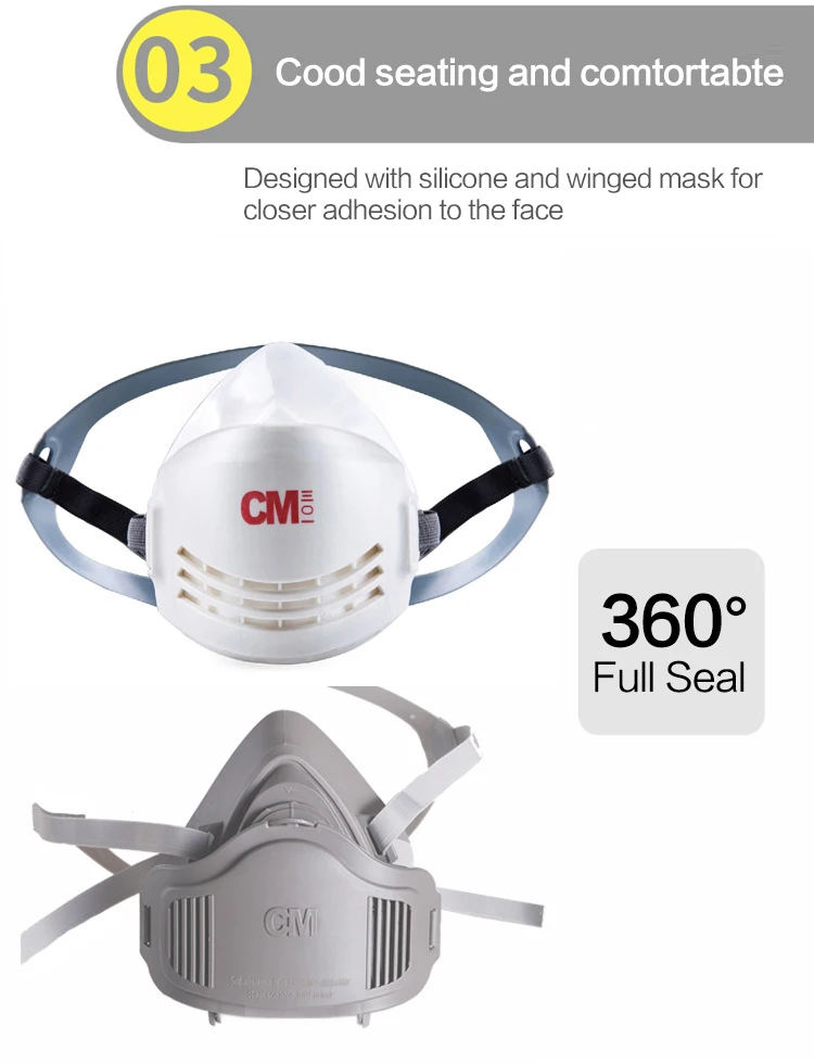 PM2.5 респираторная маска N95 фильтр пыли 4 слоя фильтр хлопок Пылезащитная Маска Половина лица для промышленной безопасности Рабочая маска Живопись Спрей