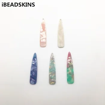 

New arrival! 55x12mm 100pcs/lot acetic acid drop-shape charms for earrings accessories/Earring parts Jewelry Findings making