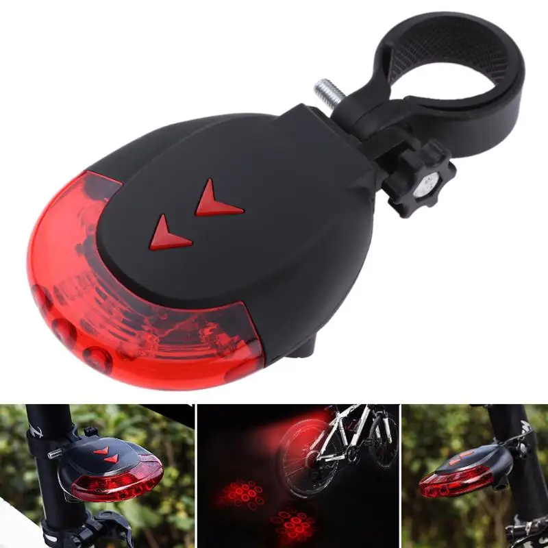 Perfect 5 LED Projection Bike Flahlight 2 Laser MTB Bicycle Taillight USB Charging Night Riding Warning Lamp Bike Accessories 7