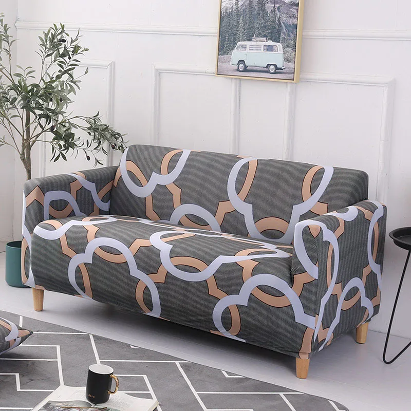 Большой эластичный чехол для дивана с цветочным принтом, чехлы для дивана, чехлы для сидений, чехлы для дивана, диван-полотенце для дома, гостиной, салона, Декор - Цвет: K230