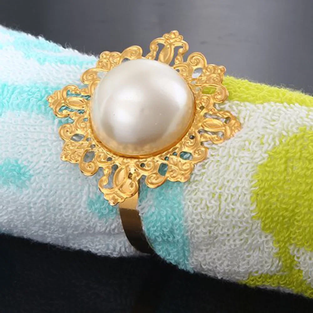 Buy 2018 Gold Napkin Rings Gold Rose,new Rose Napkin