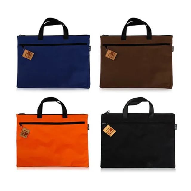A4 Double Zipper Doent Bag Fabric Briefcase File Folder With A4 Double Zipper Doent Bag Fabric Briefcase File Folder With Handle Organizer For Office Supplies