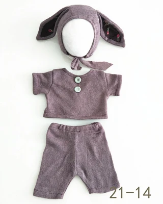 Orelhas do Bebê Conjunto de Acessórios Dvotinst Newborn Fotografia Adereços Bonnet Roupas Chapéu Estúdio Shoots Foto 9 Dvotinst newborn fotografia adereços orelhas do bebê