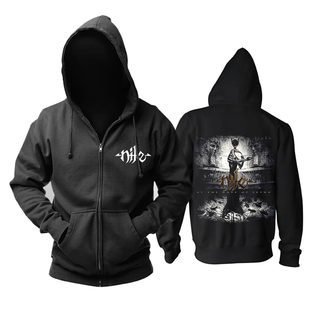 

Bloodhoof free shipping Nile band The Gods Detest BLACK Death Metal cotton hoodie Asian Size